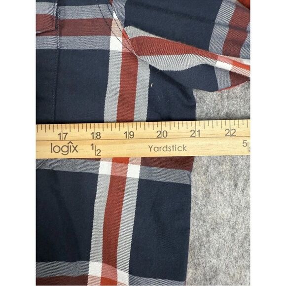 Wrangler Utility Shirt Men's Large Multicolor Plaid Outdoor 2-Pocket Button-Up - Picture 8 of 8